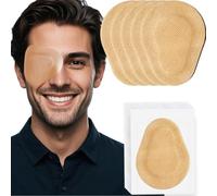 THSIREE Lot de 20 patchs adhésifs pour les yeux pour adultes, cache-œil médical, jetables, respirants, pour amblyopie, œil paresseux, sans latex, pour adultes, grande taille 9,9 x 6,1 cm, couleur