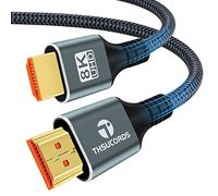 Thsucords 8K 4K Câble HDMI 5M, Câble HDMI vers HDMI 2.1 tressé haute vitesse 8K@60Hz,4K@120Hz 144hz 48gbps Compatible with Roku TV/PS5/HDTV/Blu-ray