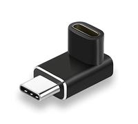 Thsucords Adaptateur coudé USB C 90 Degrés, Haut et Bas PD 100W 20Gbit/s USB Type C 3.2 Gen2 Mâle vers Femelle Extension vidéo 4K pour Steam Deck, Switch, MacBook