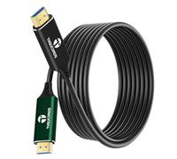 Thsucords Câble à Fibre Optique HDMI 8K 10M, Câble HDMI 2.1 Haut Débit Prend en Charge 48 Gbit/s 8K @ 60 Hz 4K @ 120 Hz HDR Dynamique HDCP 2.2 et 2.3 eARC Pour PS5, Xbox Series X, PC, TV