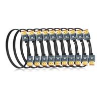 Thsucords Extra Slim 4K 8K Câble HDMI 1M Lot de 10, Ultra Fins Flexibles HDMI 2.1 Souple et haute vitesse 4K@120Hz 8K@60Hz 48gbps compatible Roku tv/HDTV/PS5/Blu-ray(2 Pièces)