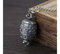 THTHT S925 Silver Collier Rétro Fort Gawu Men's Women Création Tibétain Personnalité Unique Gift Unisex