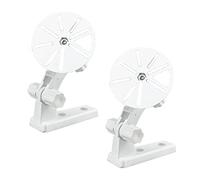 ThtRht Lot de 2 supports muraux en forme de L pour caméra de vidéosurveillance, webcam IP de sécurité intérieure et extérieure (montage + vis adhésives sans perforation)