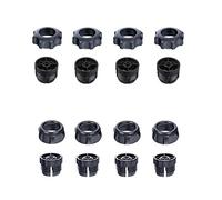 ThtRht Lot de 8 écrous de retenue avec vis filetée de rechange de 17 mm pour support de téléphone, support de chargeur sans fil, pince de fixation pour GPS, caméra embarquée DV