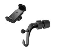 ThtRht Support de téléphone pour appuie-tête de voiture avec crochets d'appui-tête, organiseur 2 en 1 pour siège de voiture, support de téléphone pour iPhone, siège arrière, sac à main, chapeau, sac