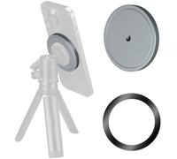 ThtRht Support magnétique pour téléphone avec adaptateur à vis filetée 6,35 mm - 20 pour trépied d'appareil photo MagSafe - Monopode 6,35 mm - Support de griffe à rotule - Mini tête sphérique