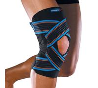Thuasne, Genouillère Strapping Ouverte, S | Genou Instable ou Douloureux, Limitation de Déperdition de Chaleur*, Indice de Maintien 3/3, Dispositif Médical CE
