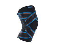 Thuasne Genouillère Strapping Ouverte – Maintien 3/3 – Taille M – Noir/Doré
