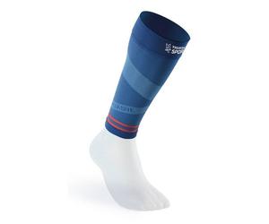 Thuasne - Up Activ Compression Calf Sleeve Long - Manchons de compression Bleu Glacier / Perle / Corail - XL