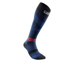 Thuasne - Up Activ Compression Socks High - Chaussettes de compression Noir / Bleu Foncé / Rouge - S / 39 - 42