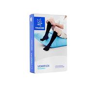 THUASNE VENOFLEX ELEGANCE - Chaussette de Compression Homme - Classe 2, Taille 4, Normale - Marine