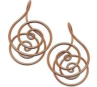 THUCHENYUC Bague De Paume En Cuivre, Anneaux De Main En Spirale Reiki For La Guérison Énergétique De Méditation Anneaux De Main En Spirale D'énergie En Cuivre For Le Travail Du Cristal(2pcs)