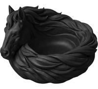 THUCHENYUC Bol Fourre-tout for Cheval, Bol Décoratif for Cheval, Plat À Bibelots De 7 Pouces for Clés, Bijoux Et Pièces De Monnaie, Décoration De Maison Équestre(Black)