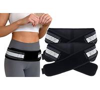 THUCHENYUC Ceinture Soulager Le Mal De Dos Sciatique, Ceinture De Soutien Respirante pour Le Bas du Dos Sciatique Ceinture De Soutien Pelvien pour Hommes Et Femmes (Color : Black+Black)