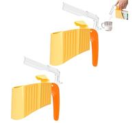 THUCHENYUC Clip for Carton De Lait Réutilisable Anti-Fuite avec Poignée, Clip Et Support for Carton De Lait, Scellant Et Poignée for Boîte À Jus Portable, Support Universel(2pcs)