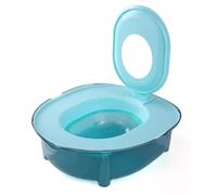 THUCHENYUC Kit d'apprentissage De La Propreté for Chats D'intérieur, Toilettes Portables for Chat avec Bord Surélevé Anti-éclaboussures - Bac À Litière en PP Épais Facile À Nettoyer(Blue)
