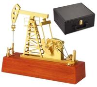 THUCHENYUC Modèle De Pompe À Puits De Pétrole en Métal, Modèle De Pompe À Puits De Pétrole Électrique en Métal Modèle D'unité De Pompage 3D Simulation D'exploitation De Champ Pétrolifère(Style 1)