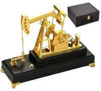 THUCHENYUC Modèle De Pompe À Puits De Pétrole en Métal, Modèle De Pompe À Puits De Pétrole Électrique en Métal Modèle D'unité De Pompage 3D Simulation D'exploitation De Champ Pétrolifère(Style 2)