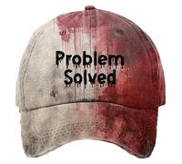 THUCHENYUC Problème Résolu Chapeau d'halloween Casquette De Baseball Je suis Bien Chapeau for Femmes Hommes Chapeaux d'halloween Chapeau Drôle Casquette d'horreur(Style 2)