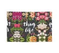 Thug Life Bannière de vacances imprimée pour les fêtes de vacances et les décorations de cérémonie, 180,3 x 119,4 cm