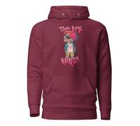 Thug Life Drop The T Get Over Here Sweat à capuche drôle de style urbain adulte, bordeaux, XXL