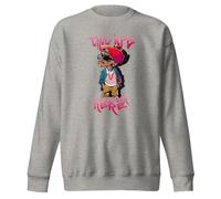 Thug Life Drop The T Get Over Here Sweat-shirt à col rond pour adulte, Anthracite, 3XL