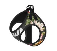 Thug Life Harnais d'été doux et léger pour chien Motif fleurs