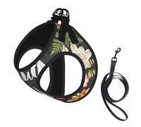 Thug Life Harnais d'été doux et léger pour chien Motif fleurs