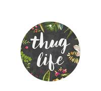 Thug Life Lot de 10 feuilles de désodorisant pour voiture avec cordes