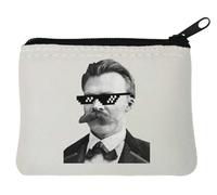 Thug Life Nietzsche Porte-monnaie en néoprène Blanc 10 x 11 cm