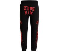 Thug Life Pantalon de sport 'Thug Life Ink' rouge / noir, Taille XXXL