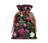 Thug Life Sac de Noël avec cordon de serrage et étiquettes réutilisable pour fête d'anniversaire, mariage, vacances