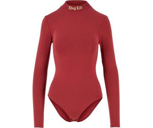 Thug Life Shirtbody vert clair / rouge, Taille XS