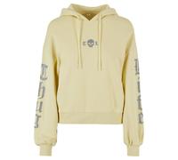 Thug Life Sweat-shirt 'Caution' citron / argent, Taille XXL