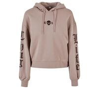 Thug Life Sweat-shirt 'Caution' cyclamen / rosé, Taille XL