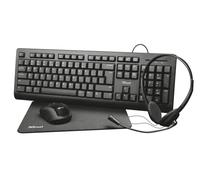 Thuiswerkset Trust Primo 4in1 Zwart