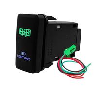 THUJMGH Interrupteur Commande Lève Vitre Bouton Lève Vitre Interrupteur d'alimentation pour barre lumineuse LED, compresseur auxiliaire marche/arrêt, compatible avec Toyota Tacoma(Led Light Bar)