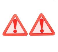 THUJMGH Triangle de Panne Réflecteur d'avertissement Triangulaire, Plaque de Camion, feu arrière, Panneau réfléchissant sécurité, d'arrêt(A2)