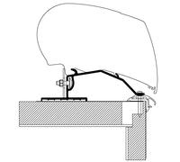 Thule - Adaptateur montage toit universel caravane THULE Long. (m) - 4