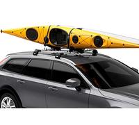 Thule Boussole Kayak et Barres de Toit Sup - pour 2 Kayaks ou 2 Sup - Support de Style J - Accessoires de Montage universels Inclus - Convient pour Kayaks et Sup de 91,4 cm de Large - 59 kg