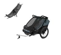 Thule Chariot Cab Dark Slate Remorque Vélo 1-2 Place Avec Siège Bébé