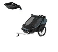 Thule Chariot Cab Dark Slate Remorque Vélo 1-2 Places + Porte-Cargo