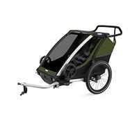 Thule Chariot Cab Remorque Vélo Multisports Aluminum/Cypress Green, One-Size