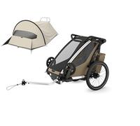 Thule Chariot Cross 1er Simple Remorque Vélo Multisport Faded Khaki