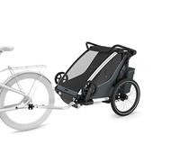 Thule Chariot Cross 2 Bike Trailer Argenté Max 44 kg Garçon Black