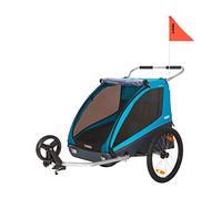 Remorque Thule Chariot Coaster 2 XT + Vélo + K conduite bleu noir