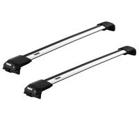 Thule Galerie de Toit Edge Raised Rail Wingbar Argent pour Nissan Qashqai SUV