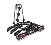 Thule EuroRide Porte-Vélos, Porte-Vélos sur Attelage pour 3 Vélos Black/Aluminum 3 Bikes