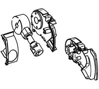Thule Omnistor lot embouts intérieurs & mécanisme de rotation 6300 Blanc