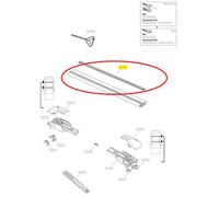 Thule Pièce détachée Rubber Wingbar Edge 980 mm Noir
